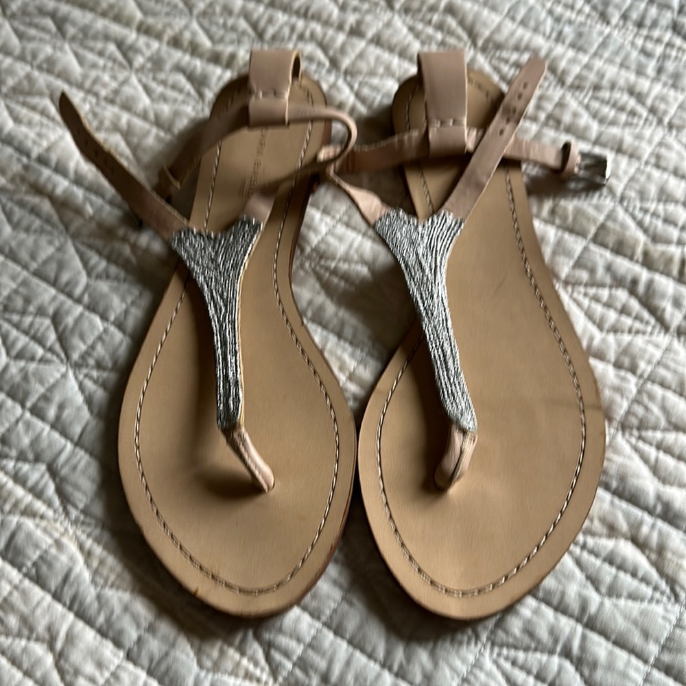 Leather Flat Sandals - image 1